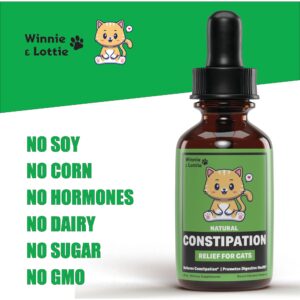 Constipation Relief for Cat | Cat Constipation Relief | Cat Laxative | Cat Laxative Constipation Relief | Constipation Relief for Cats | Cat Stool Softener | 1 fl oz | Chicken Flavor