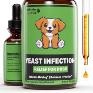 natural yeast infection treatment for dogs | helps to support itching relief, allergy relief, scratching relief & more | dog ear infection treatment | itch relief for dogs | dog itch relief | 1 oz