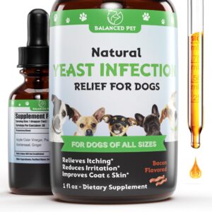 natural itch & yeast infection treatment for dogs | helps to reduce itching, scratching, & much more | dog ear infection treatment | dog itch relief | dog yeast ear infection treatment | 1 fl oz