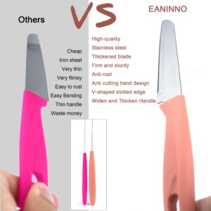 EANINNO Paring Knife Set-4 Paring Knives 4 Cover, Upgraded 3.8 inch Small Peeling Fruit Knife Stainless Steel Kitchen Sharp Cutting Vegetable with Sheath Thickened Blade Handle