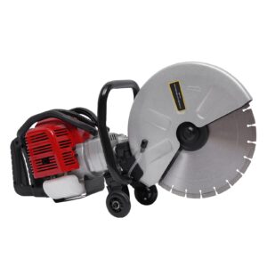 titidu gas concrete cut off saw 2 stroke 52 cc cement masonry wet dry saw cutter+blade power cutter 1400w