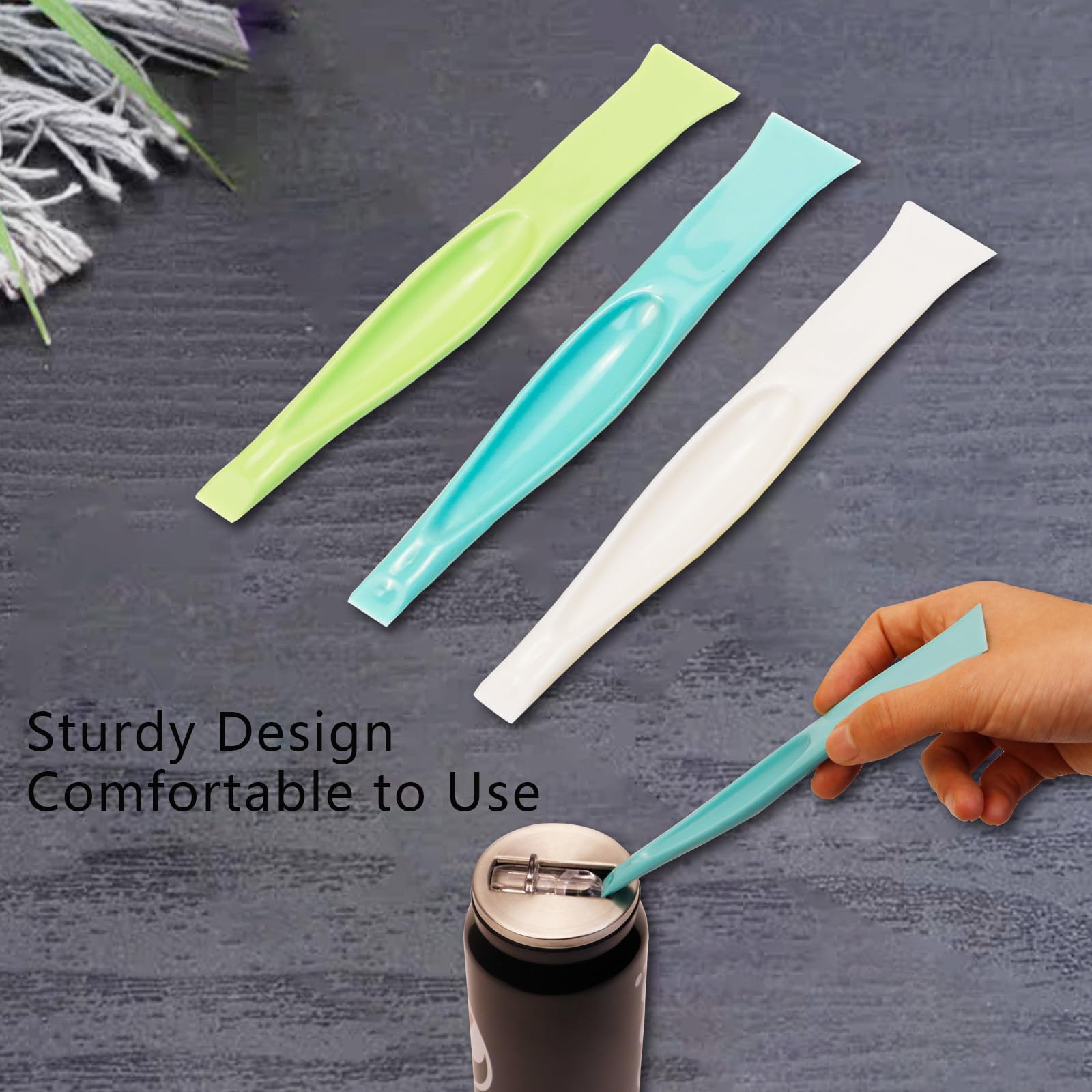 6 PCS Plastic Scraper Tool, Cleaning Scraper Tool Kitchen Perfect for Removing Stickers and Labels, Opener, Multipurpose Stiff Scraper Cleaning Gum Scraper Tool