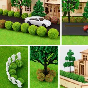 QuarenDen Scenery Miniature Basing Kit, 12 Bags, Basing Material Kit, Model Scenery Kit, Decorative Sand, Stone, Grass, Moss Stick, River for Model Railway, Fairy Garden Diorama Scenery