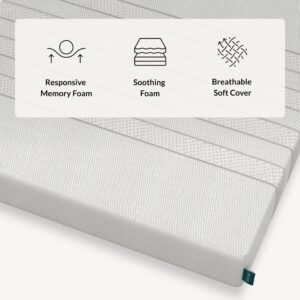 Leesa Twin Size Kids Mattress, Medium Firm Firmness, Soothing Foam and Responsive Memory Foam, 7.5", CertiPUR-US Certified, 100-Night Trial