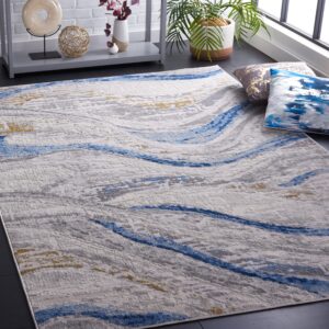 safavieh palma collection area rug - 6'7" x 9'2", beige & light blue, non-shedding & easy care, ideal for high traffic areas in living room, bedroom, dining (pam334a-6)