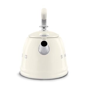 SMEG Retro Stovetop Whistling Kettle – 2.4Q (Cream)