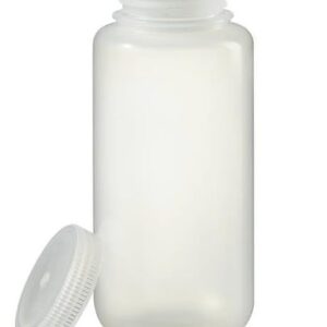 United Scientific® Unistore™ - Sample Containers with Lids - Laboratory Grade Polypropylene Wide Mouth Reagent Bottle - 16 Oz Bottles (500ml) Multipurpose Plastic Bottles with Lids, 1 Each