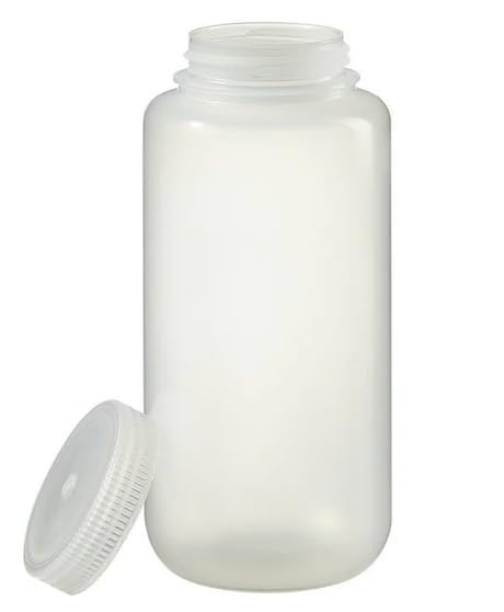 United Scientific® Unistore™ - Sample Containers with Lids - Laboratory Grade Polypropylene Wide Mouth Reagent Bottle - 16 Oz Bottles (500ml) Multipurpose Plastic Bottles with Lids, 1 Each