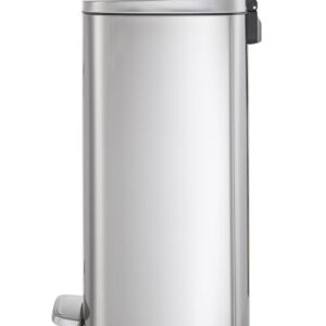 Casa Andrea Milano 13-Gallon Soft-Close, Smudge Resistant Trash Can Step-on Pedal, Soft Closure, Large and Space-Saving