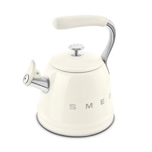 SMEG Retro Stovetop Whistling Kettle – 2.4Q (Cream)