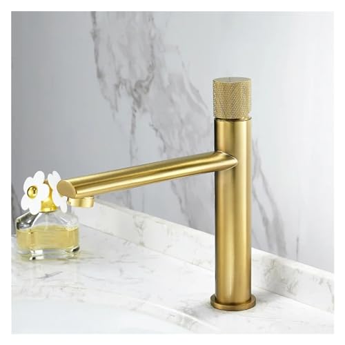 Basin Faucet Swivel knurled knob Round Handle Faucet Single Hole Pedestal hot and Cold Water Mixer Bathtub Faucet Crane,Kitchen Sink Faucet