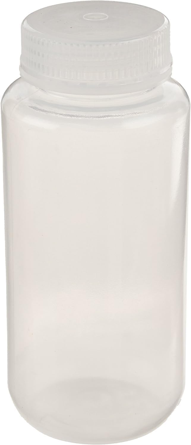 United Scientific® Unistore™ - Sample Containers with Lids - Laboratory Grade Polypropylene Wide Mouth Reagent Bottle - 16 Oz Bottles (500ml) Multipurpose Plastic Bottles with Lids, 1 Each