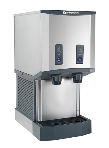 Scotsman HID312AB-1 Meridian Push-Button Countertop Nugget Ice & Water Dispenser, Air Cooled - Up to 260 lb. Production, 12 lb. Storage