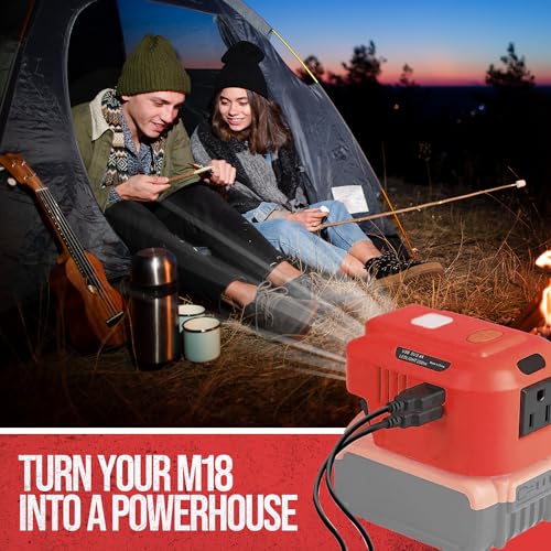 Tool Army Power Inverter for Milwaukee M18 Battery | 150W AC Inverter for Milwaukee Tools | M18 Power Supply for Milwaukee Battery | M18 Inverter for Milwaukee Power Inverter