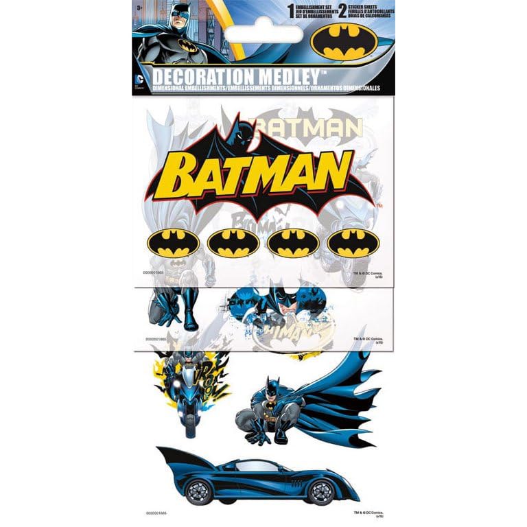 Batman Bedding Set Toddler Bed - Bundle with Batman Plushie, Throw Blanket, and Pillowcase for Twin Bed Plus Stickers, Activity Book, More | Batman Bedroom Set for Boys