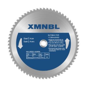 14 inch metal cutting saw blade,replacement for evolution 14 inch metal saw blade for evolution s355mcs s355cps s355cpsl s380cps metal cutting saw,14 inch x 66 teeth,1 inch center shaft