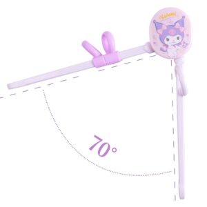 Many Rainbows Kuromi Right-Handed Tranining Chopsticks with Case, Purple