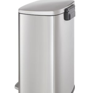 Casa Andrea Milano 13-Gallon Soft-Close, Smudge Resistant Trash Can Step-on Pedal, Soft Closure, Large and Space-Saving