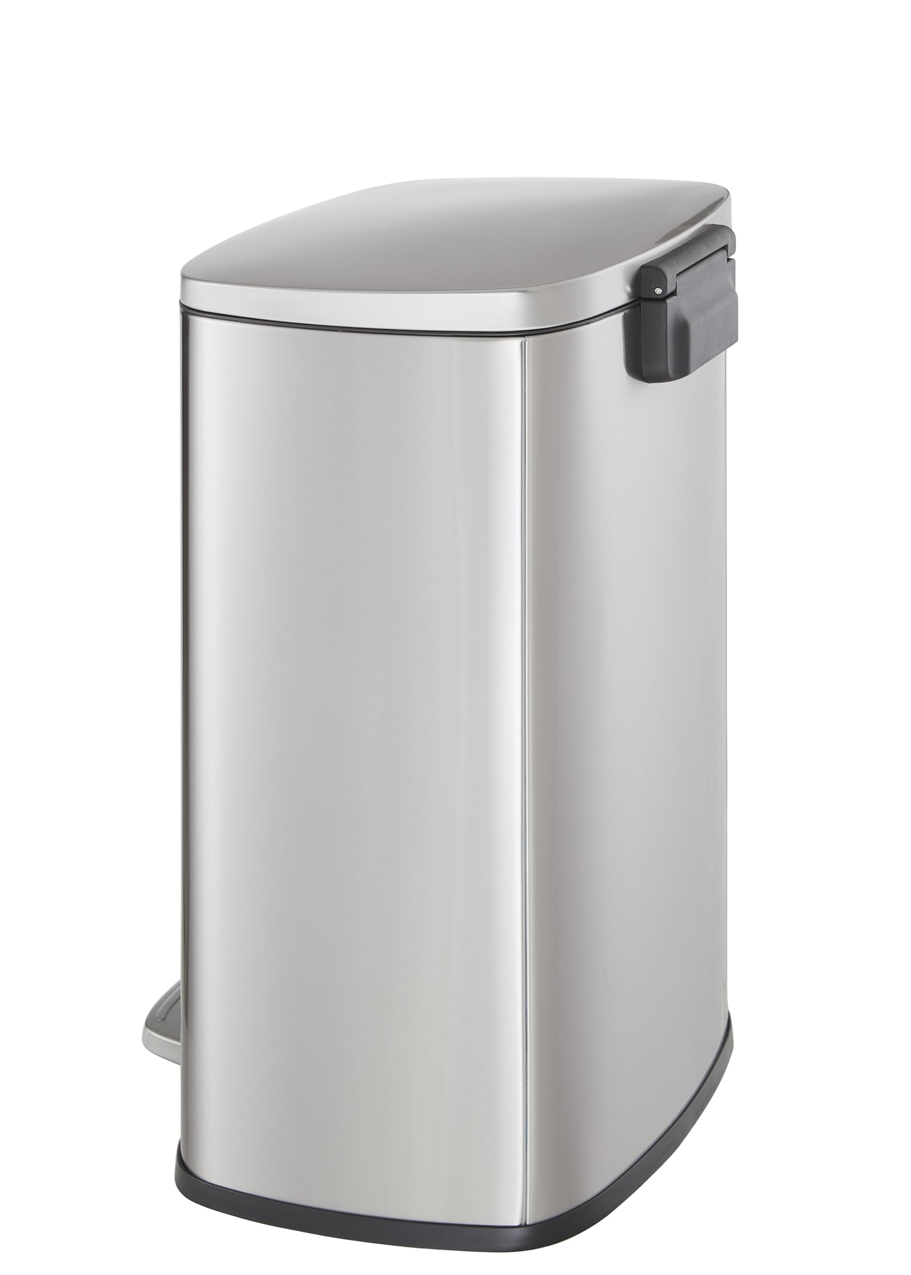 Casa Andrea Milano 13-Gallon Soft-Close, Smudge Resistant Trash Can Step-on Pedal, Soft Closure, Large and Space-Saving