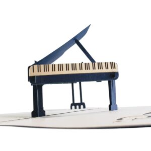 iGifts And Cards Piano Maestro: 3D Pop Up Card for Musicians - 6"x6" Enveloped Melody, Ideal for Recitals & Music Teachers, Notes of Appreciation, Gift for Concert Pianists' Birthday