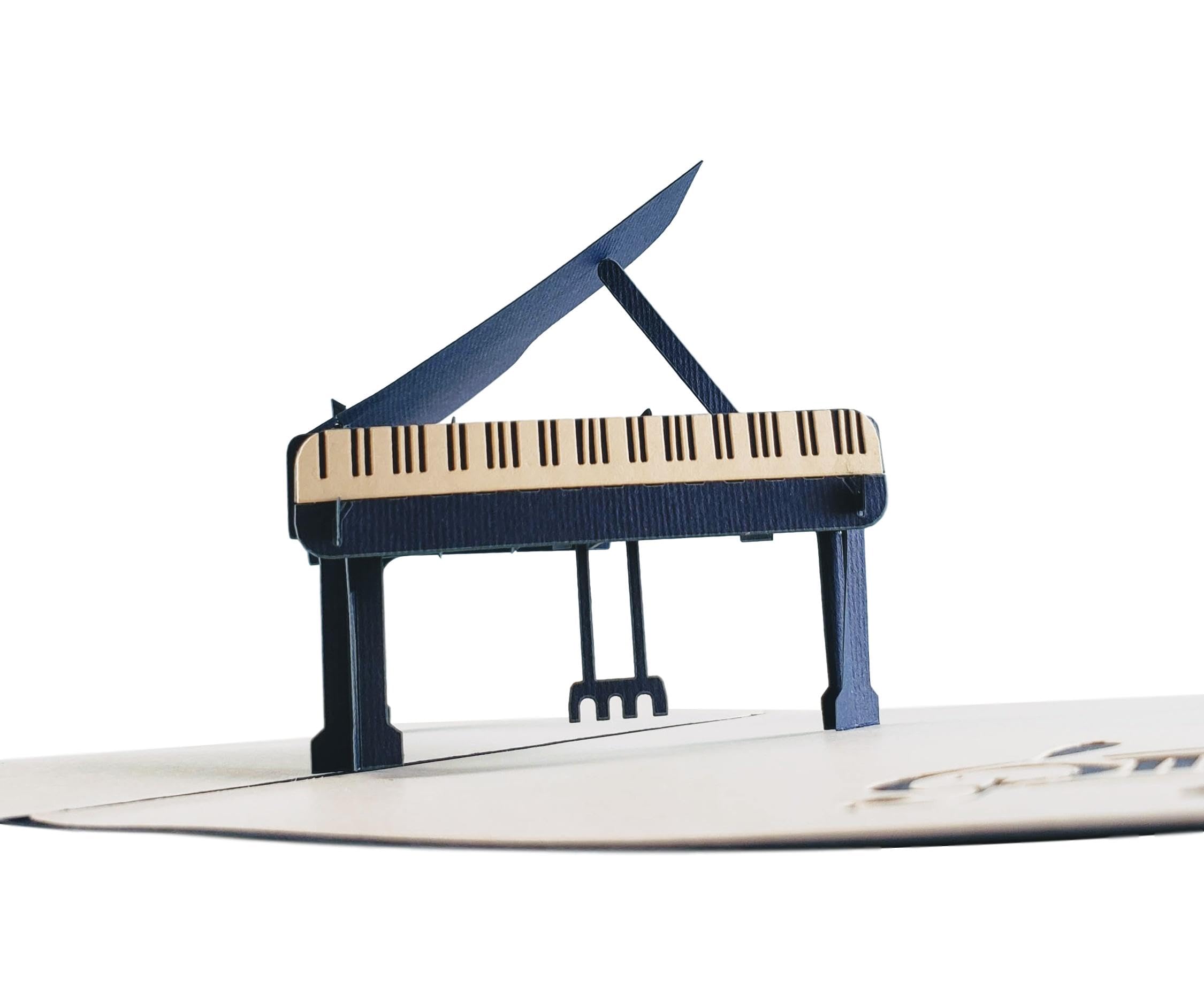 iGifts And Cards Piano Maestro: 3D Pop Up Card for Musicians - 6"x6" Enveloped Melody, Ideal for Recitals & Music Teachers, Notes of Appreciation, Gift for Concert Pianists' Birthday