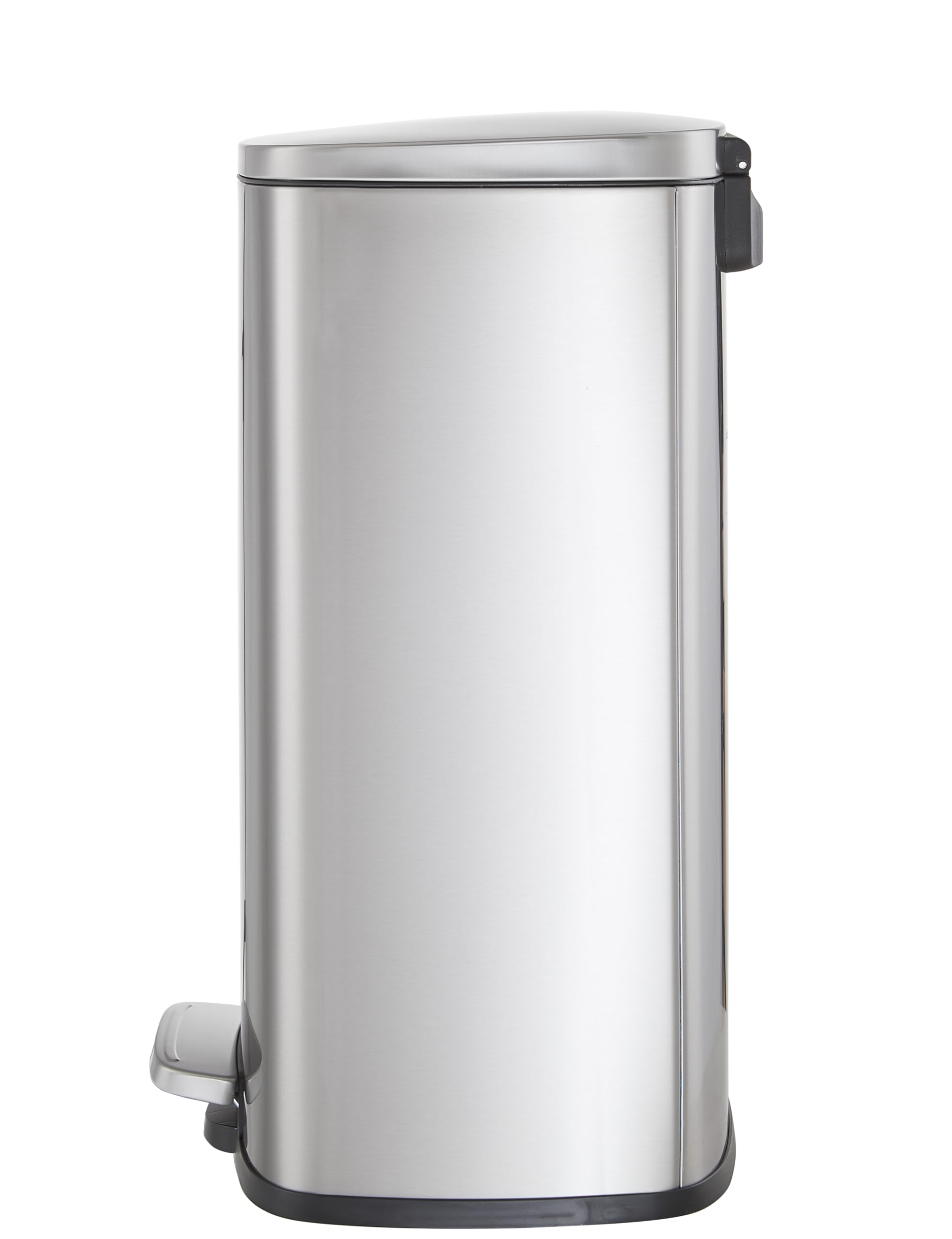 Casa Andrea Milano 13-Gallon Soft-Close, Smudge Resistant Trash Can Step-on Pedal, Soft Closure, Large and Space-Saving