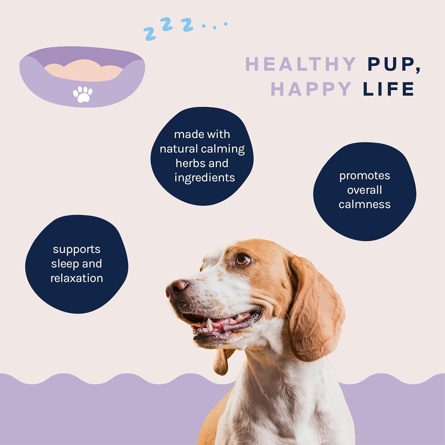 Calming Dog Treats - 90 Chews with Natural and Human-Grade Ingredients - Dog Calm Supplement to Calm Anxiety for Dogs - Effective Calming Aid for Dogs Good Trouble Pets