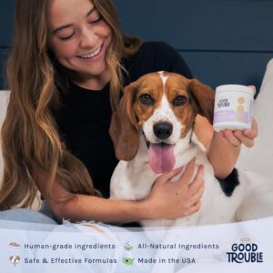 Good Trouble Pets Probiotic Supplement for Dogs - Chicken Flavor, 30 Chews - Enhanced Digestive Support (Packs of 3)