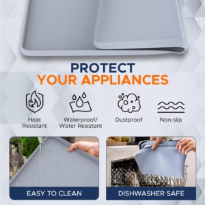 Silicone Washer and Dryer Top Protector Mat – 25.5“ x 23.6" Non-Slip Laundry Top Cover – Heat-Resistant Waterproof Protection – Multipurpose Silicone Mat