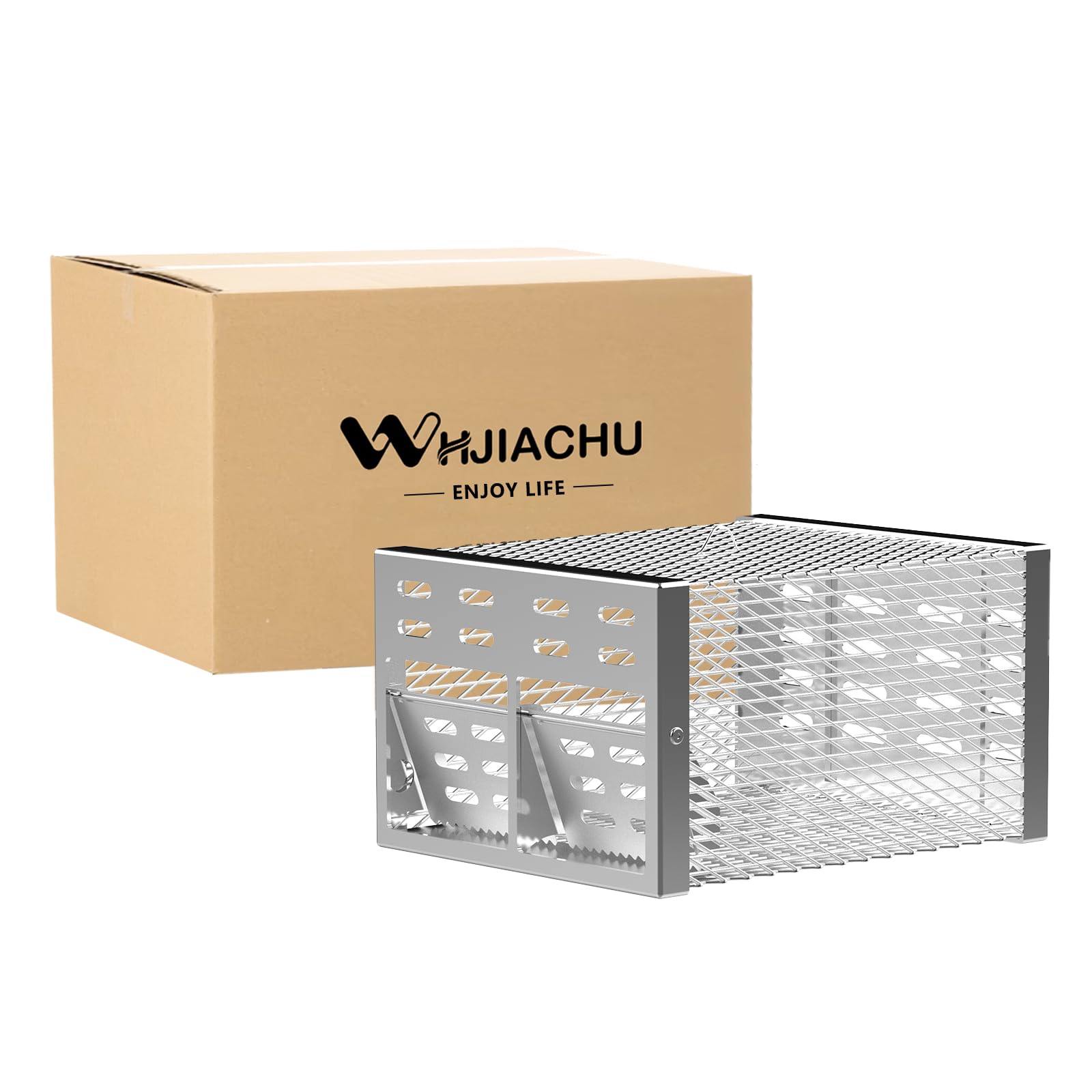 WHJIACHU Rat Trap, Humane Mouse Trap with Double-Opening One-Way Door Design, Automatic Continuous Cycle Mouse Trap, Suitable for Indoor and Outdoor Use, for Capturing or Releasing Rodents