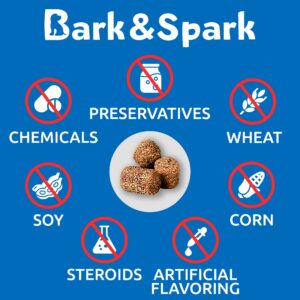 BARK&SPARK NO Poo Treats - Prevent Dog Poop Eating - Coprophagia Treatment - Stool Eating Deterrent - Probiotics & Enzymes - Digestive Health + Breath Aid - 120 Soft Chews - USA Made - Chicken Liver