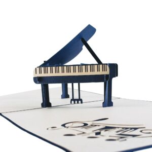 iGifts And Cards Piano Maestro: 3D Pop Up Card for Musicians - 6"x6" Enveloped Melody, Ideal for Recitals & Music Teachers, Notes of Appreciation, Gift for Concert Pianists' Birthday