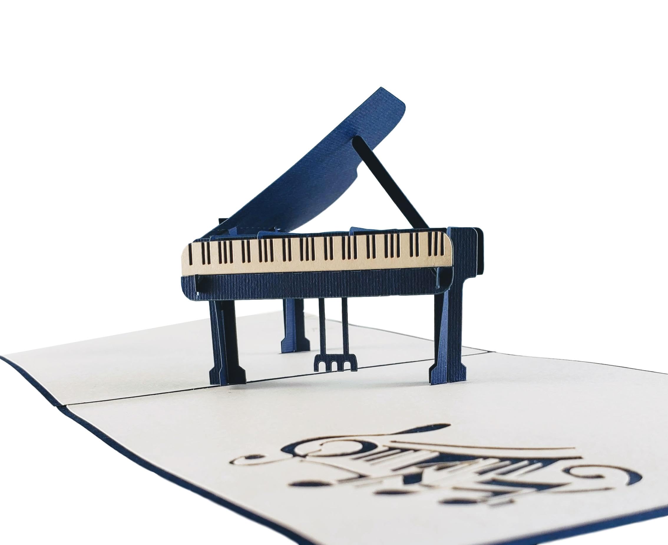 iGifts And Cards Piano Maestro: 3D Pop Up Card for Musicians - 6"x6" Enveloped Melody, Ideal for Recitals & Music Teachers, Notes of Appreciation, Gift for Concert Pianists' Birthday