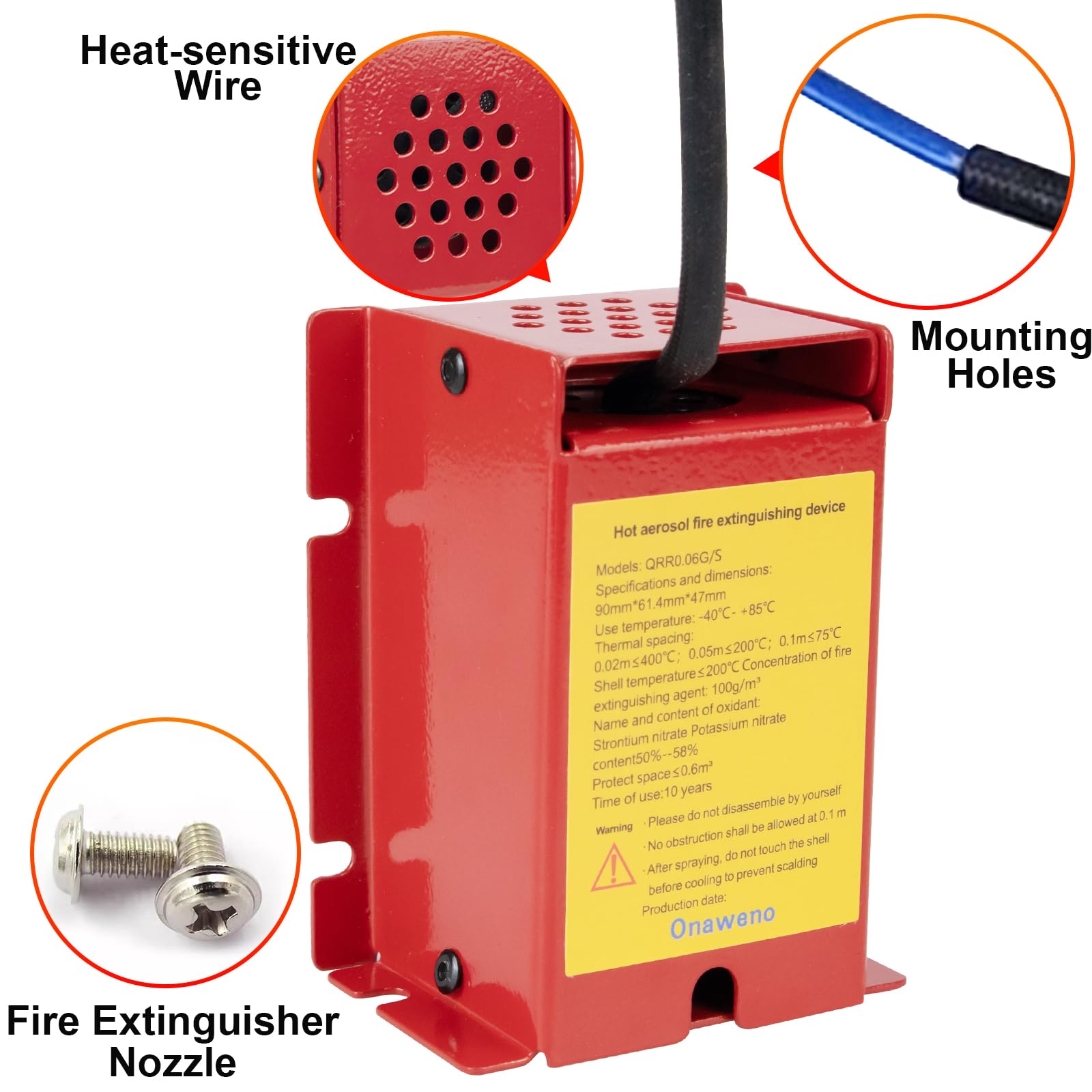 Small space automatic fire extinguishing device, household fire extinguisher, power distribution equipment fire extinguishing device, energy storage equipment fire preventer, battery fire protection