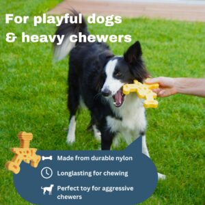 ta-stories Chew Toy for Aggressive chewers/Large Dogs- Irrisitable Cheese Flavor, Durable & Long Lasting, Designed for midium/Large Size Dogs, Verified by Real Dogs