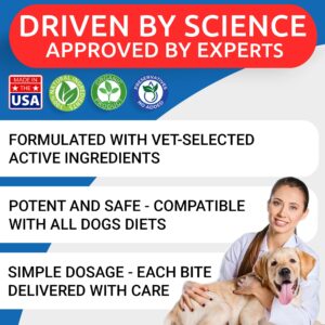 BARK&SPARK Natural Flea and Tick Prevention Chews for Dogs - Chewable Tablets for Dogs - All Breeds and Ages - Made in USA Flea and Tick Remover Supplement - Bacon - 120 Treats