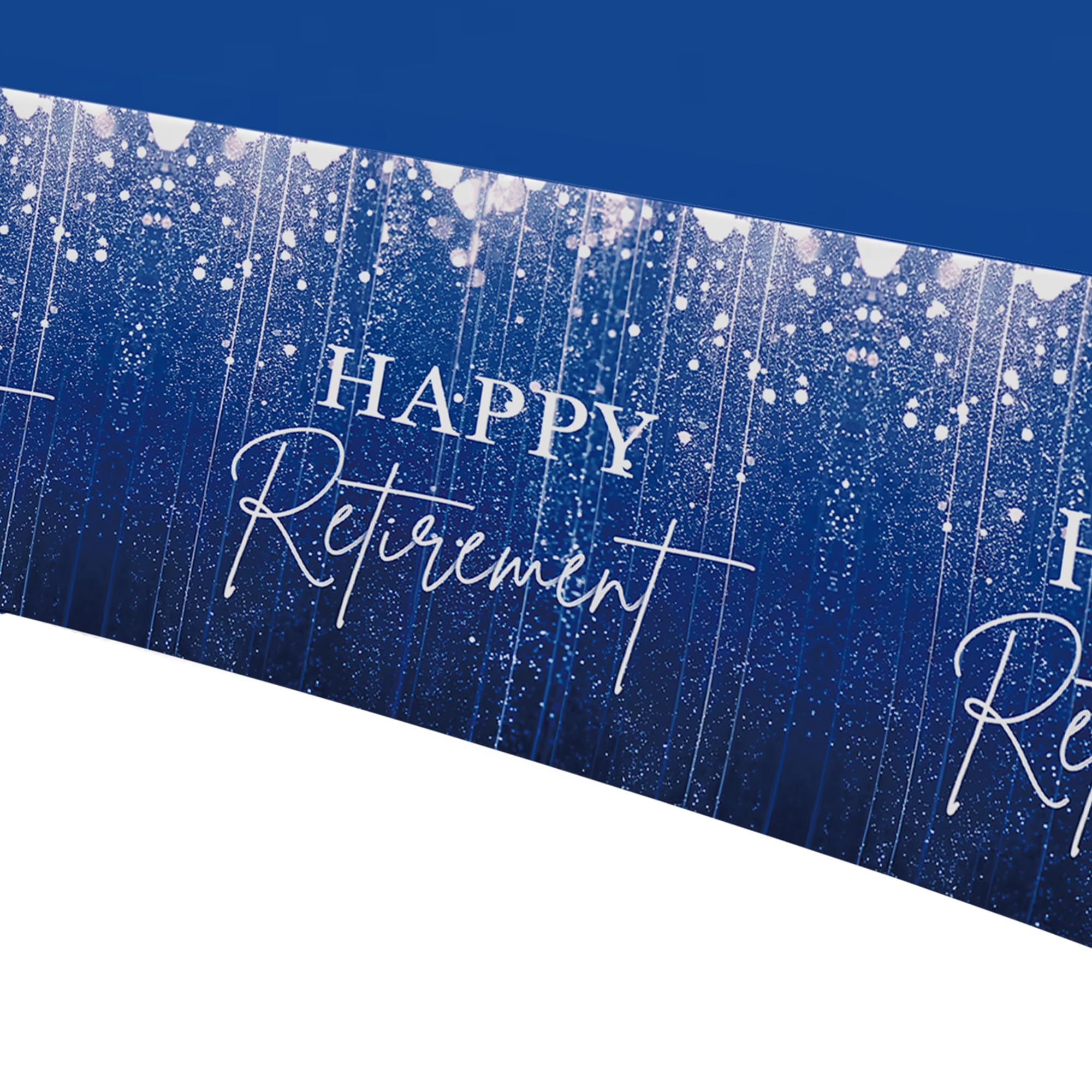 Xenorik Blue Retirement Party Tablecloth Decorations - Disposable Happy Retirement Party Supplies for Men Women Table Cover, Retirement Table Decorations Table Cloth - 3 Pack (54in x 108in)