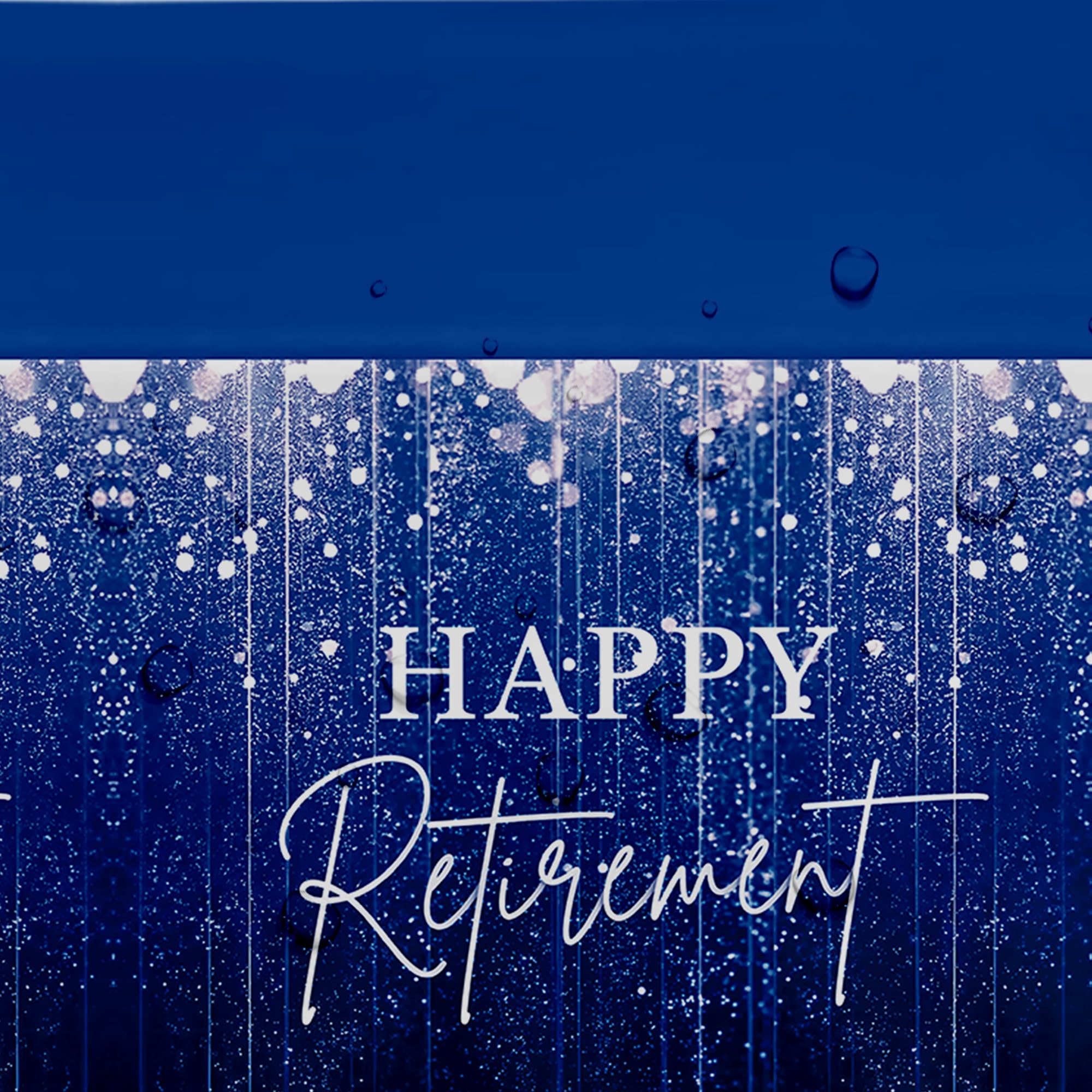 Xenorik Blue Retirement Party Tablecloth Decorations - Disposable Happy Retirement Party Supplies for Men Women Table Cover, Retirement Table Decorations Table Cloth - 3 Pack (54in x 108in)