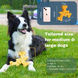 ta-stories Chew Toy for Aggressive chewers/Large Dogs- Irrisitable Cheese Flavor, Durable & Long Lasting, Designed for midium/Large Size Dogs, Verified by Real Dogs