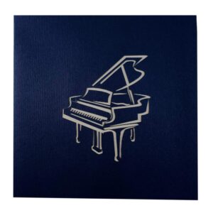 iGifts And Cards Piano Maestro: 3D Pop Up Card for Musicians - 6"x6" Enveloped Melody, Ideal for Recitals & Music Teachers, Notes of Appreciation, Gift for Concert Pianists' Birthday