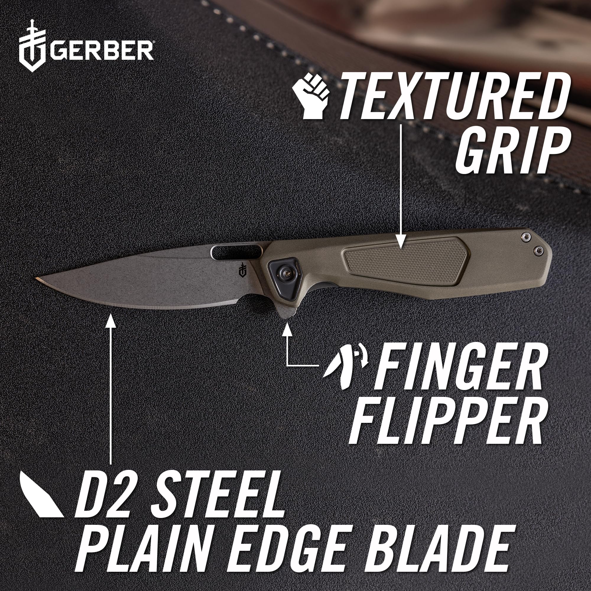 Gerber Gear MiniSada Folding Pocket Knife with Clip, Utility Foldable Knife with Steel Blade, EDC Gear