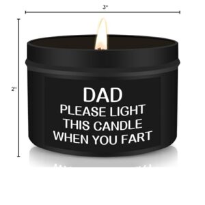 Father's Day Gifts from Daughter Son Wife Kids, Funny Fathers Day Dad Gifts for Dad Step Dad Bonus Dad New Dad Grandpa Men Gifts, Daddy Gift Ideas Gag Cool Gifts for Dads, Happy Fathers Day Candle