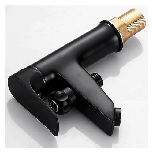 Kitchen Tap Bathroom Basin 2 in 1 Faucet, Brass Handheld Toilet Bidet Faucets, Sprayer Cold and Hot Water Mixer Bathtub Tap with Shower Set (Color : Nero, Size : G1/2),Kitchen faucets