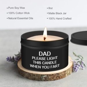 Father's Day Gifts from Daughter Son Wife Kids, Funny Fathers Day Dad Gifts for Dad Step Dad Bonus Dad New Dad Grandpa Men Gifts, Daddy Gift Ideas Gag Cool Gifts for Dads, Happy Fathers Day Candle