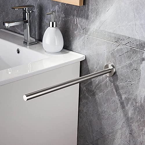 Generic Stainless Steel Towel Rack, for Bathroom Kitchen Bath Towel Holder Wall Mounted Towel Bar Rrack Storage Rack Bath Towel Holder Bathroom Rack/Sier/Single Rod