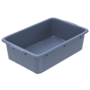 dunchaty 8.6 gallon plastic bin bus tubs - 33l commercial plastic bus box utility box - wash basin tote box for restaurant kitchen organization and storage（1 pack）