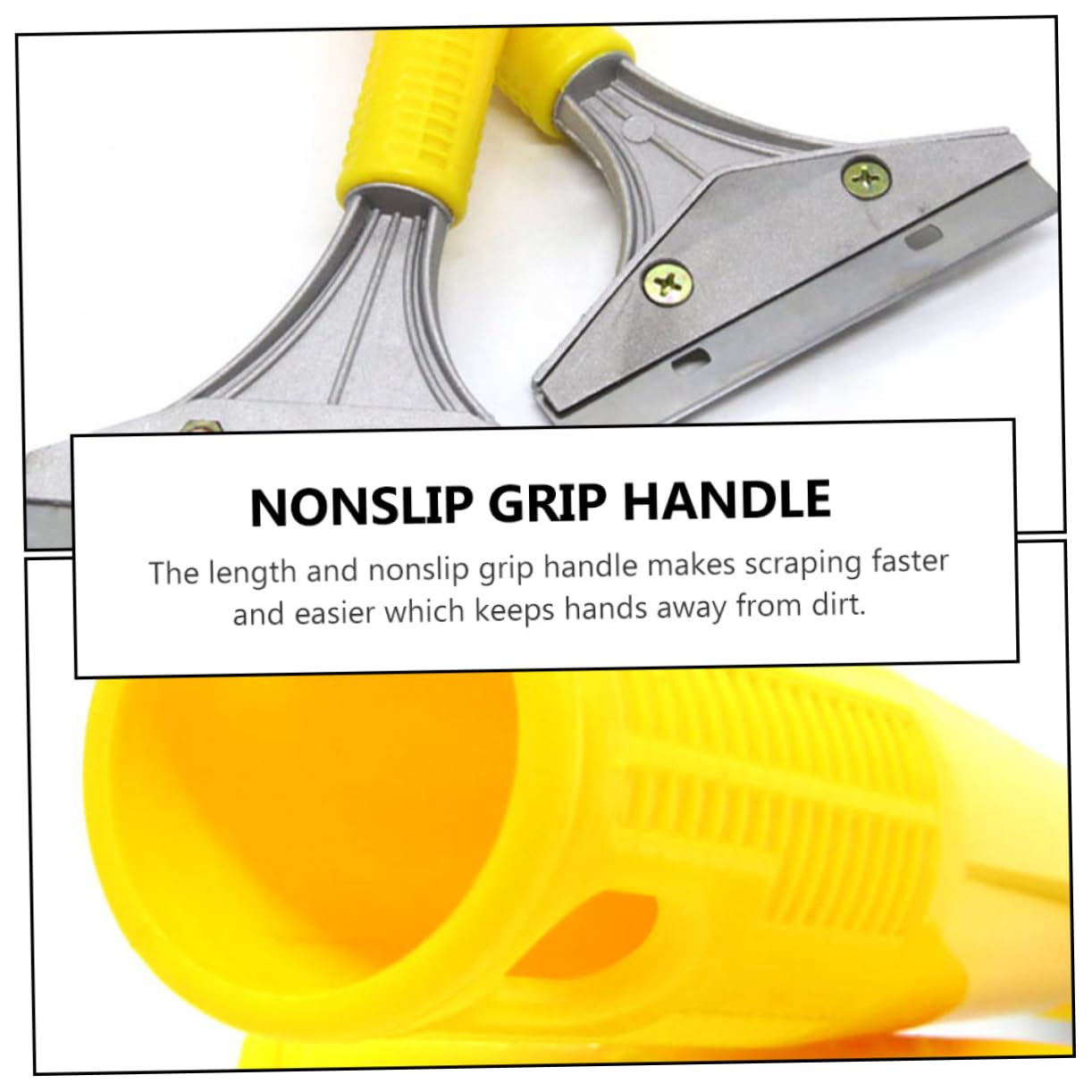 Amosfun 4pcs Cleaning Blade Floor Scraper for Home Sturdy Paint Scraper Kitchen Tool Scraper Wallpaper Remover Scraper Wall Cleaning Tool Aluminum Alloy Scraper Multi-Purpose Scraper