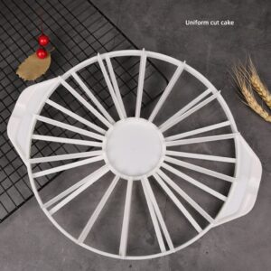 Baking Cake Slicers Household Cakes 14/16 Pieces Slicer Cutter Round Equal Portion Marker Divider Baking Tool White Cake Cutter Circle