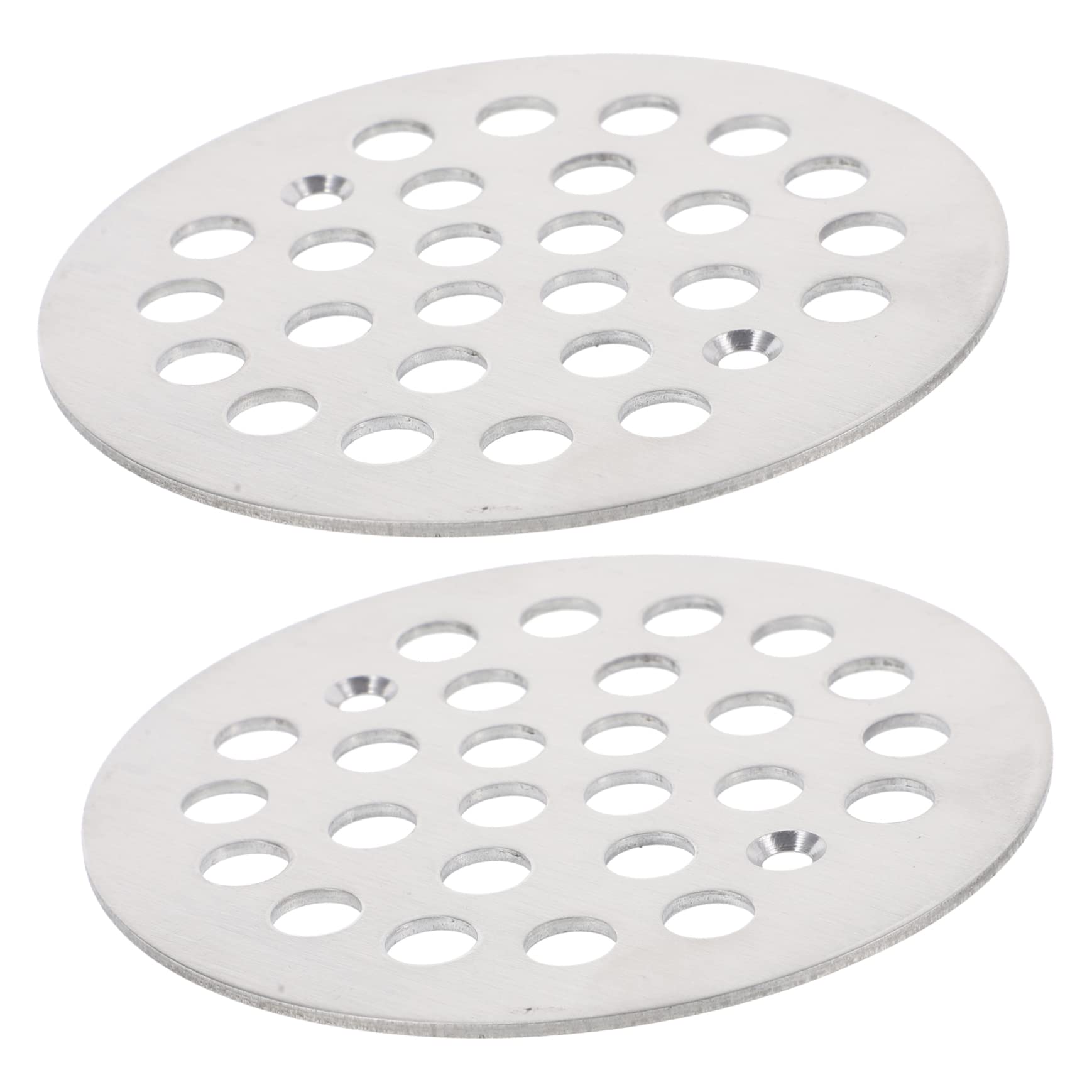 BUTIFULSIC 2pcs Round Floor Drain Cover Sink Stopper Sink Sewer Cover Shower Drain Cover Sewer Draining Stoppers Bathtub Drain Cover Stainless Steel Drain Strainer Floor Drain Stopper