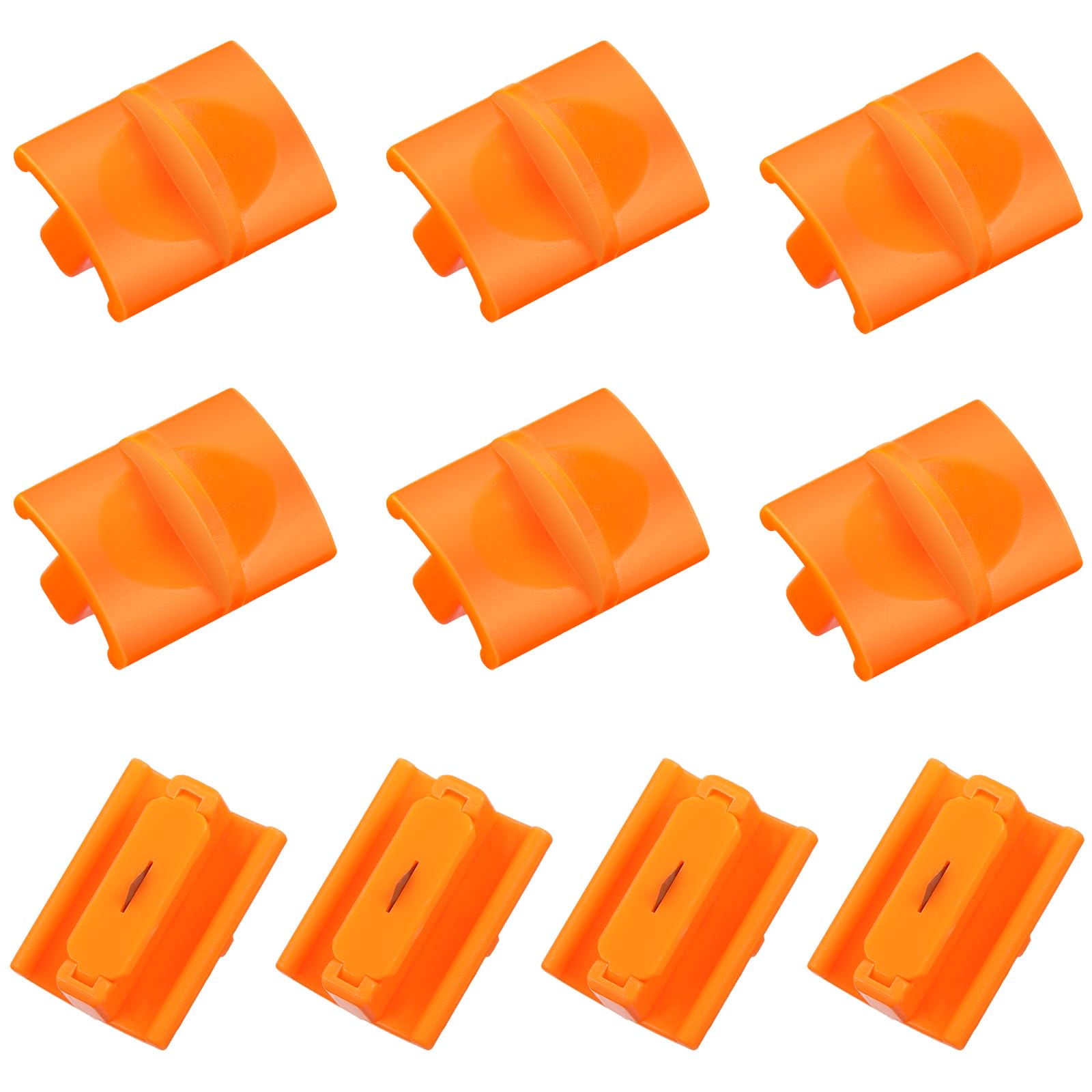 Leriton 10 Pcs A5 Paper Cutter Replacement Blades Paper Cutting Replacement Blades Paper Trimmer Blade Scrapbook Paper Trimmer Blades Refill for A5 Paper Trimmer (Orange)